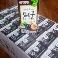Sữa óc chó hạnh nhân đậu đen Hàn Quốc 24 hộp/thùng